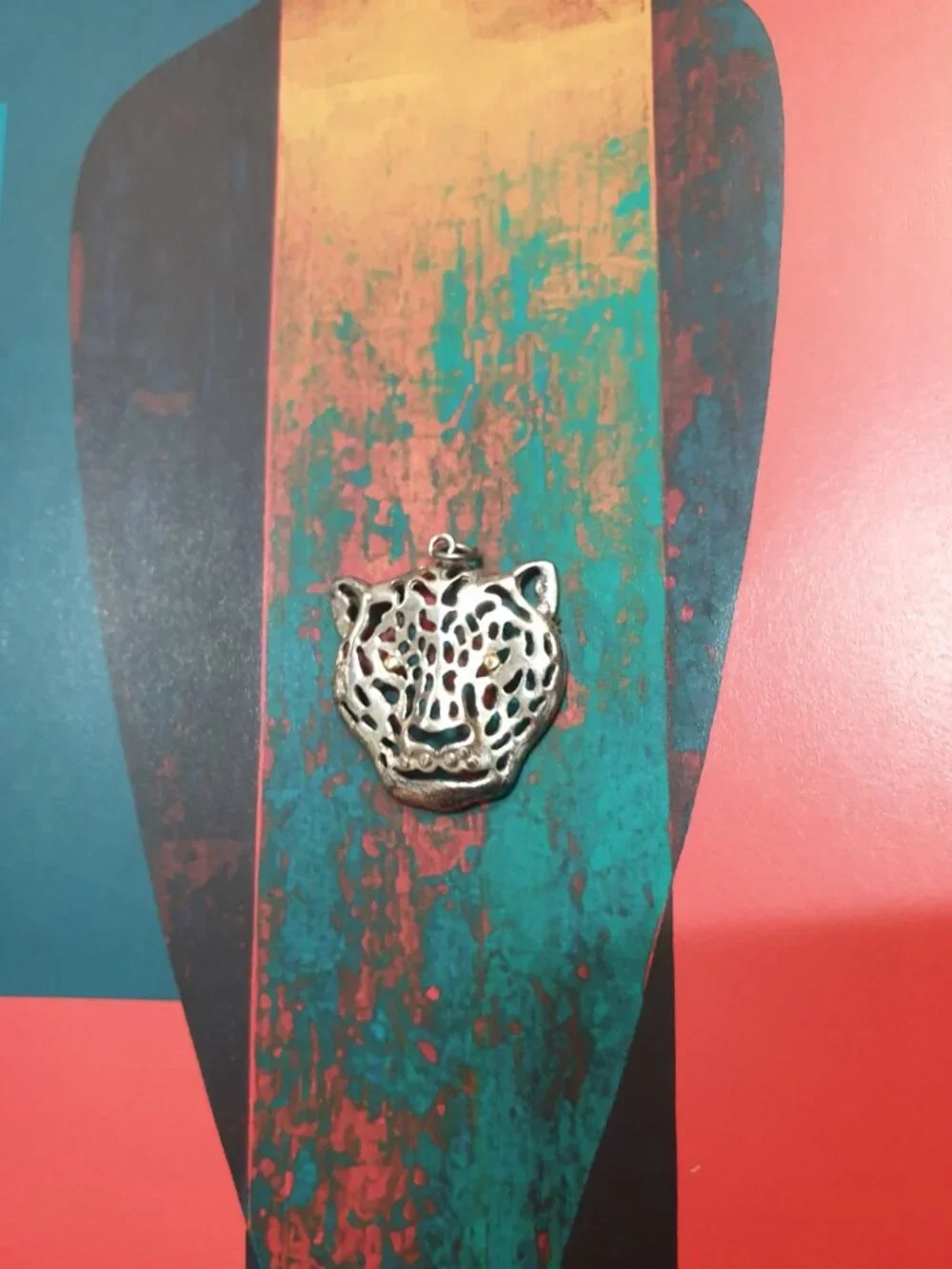 Leopard Cheetah Tiger Silver Pendant Women Girls Fashion Casual Formal Jewelry